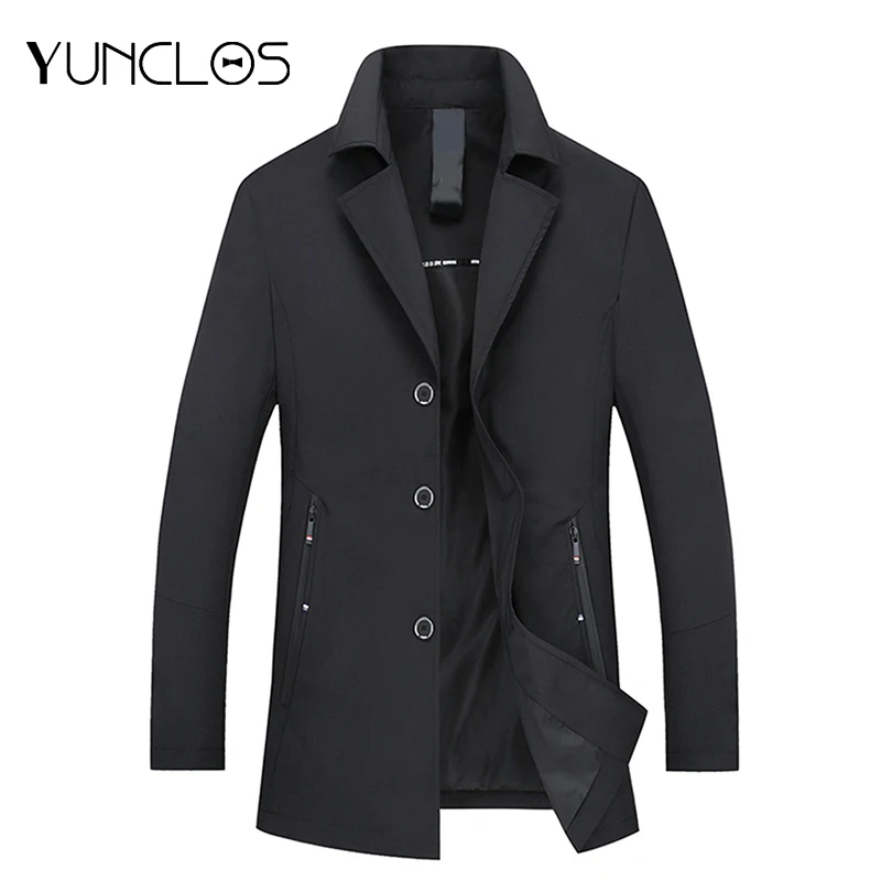 YUNCLOS EU Size Men's Trench Coat Autumn Winter Long Coat Single-breasted Windproof Slim Fit Trench Coat Men Overcoat
YUNCLOS EU Size Men's Trench Coat Autumn Winter Long Coat Single-breasted Windproof Slim Fit Trench Coat Men Overcoat