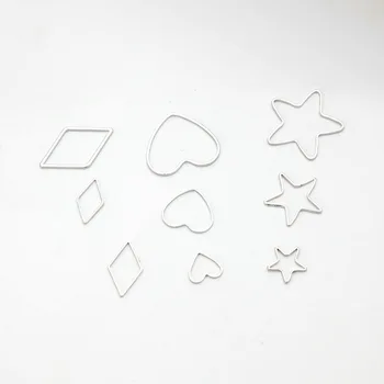 SUTI 50pcs/lot Silver-Color Pure Copper Heart-shaped Accessories Simple Geometric Earrings Pendants DIY Jewelry Making & Finding
SUTI 50pcs/lot Silver-Color Pure Copper Heart-shaped Accessories Simple Geometric Earrings Pendants DIY Jewelry Making & Finding