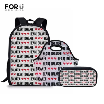 FORUDESIGNS Heart Breaker Pattern Women Backpack Children Shoulder Bags 3PCS/Set Kids Backpacks to School Moshilas Schoolbags
FORUDESIGNS Heart Breaker Pattern Women Backpack Children Shoulder Bags 3PCS/Set Kids Backpacks to School Moshilas Schoolbags