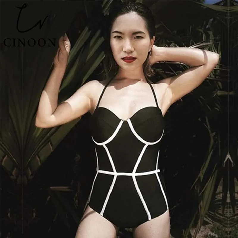 CINOON Sexy Black Curve Push up swimsuit Single Swimsuit Monokini Bikinis 2017 Swimwear maillot de bain femme
CINOON Sexy Black Curve Push up swimsuit Single Swimsuit Monokini Bikinis 2017 Swimwear maillot de bain femme