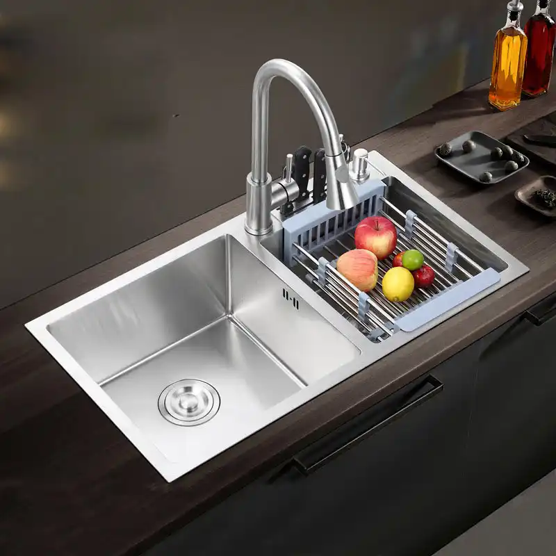 304 Stainless Steel Manual Flume Kitchen Sink Dishwasher