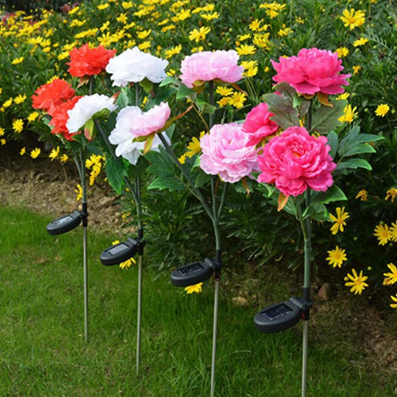 Led Solar Powered Flower Light Lawn Lamp Waterproof Peony Flower Lamp Home Garden Yard Lawn Path Party Decor Outdoor Solar Light
Led Solar Powered Flower Light Lawn Lamp Waterproof Peony Flower Lamp Home Garden Yard Lawn Path Party Decor Outdoor Solar Light