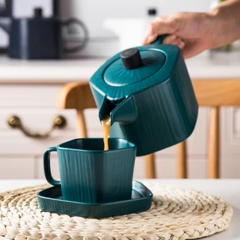 1pcs / 800ml English afternoon tea scrub ceramic teapot Nordic teapot cup saucer tea set large capacity flower teapot coffee pot
1pcs / 800ml English afternoon tea scrub ceramic teapot Nordic teapot cup saucer tea set large capacity flower teapot coffee pot