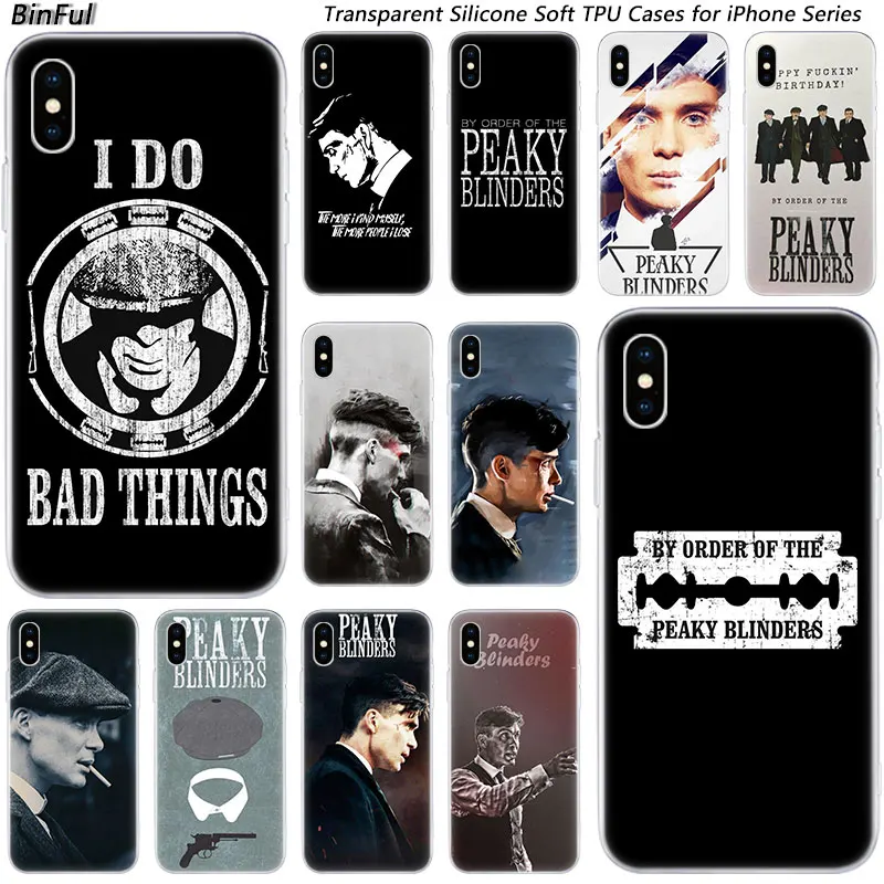 Hot Peaky Blinders Silicone Fashion Transparent Case for Apple iPhone 11 Pro XS MAX XR X 7 8 Plus 6 6s 5 5C 5S SE TPU Cover | Мобильные