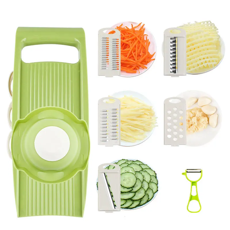Vegetable Cutter With 5 Stainless Steel Blade Vegetable Slicer Potato Carrot Grater Kitchen Accessories
Vegetable Cutter With 5 Stainless Steel Blade Vegetable Slicer Potato Carrot Grater Kitchen Accessories
