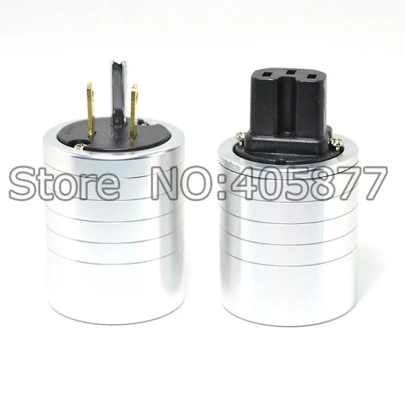 High quality aluminum gold plated US power plug+IEC connector plug
High quality aluminum gold plated US power plug+IEC connector plug