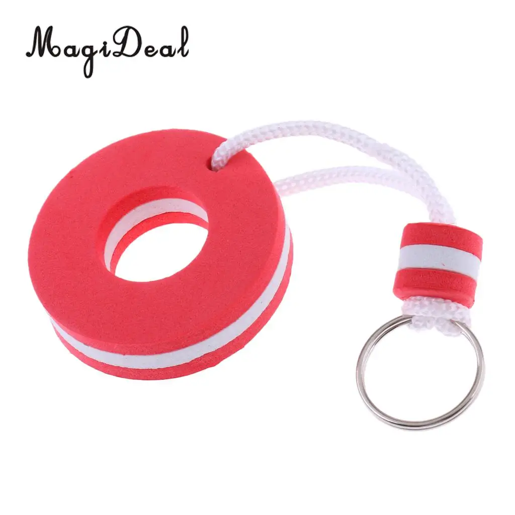 MagiDeal Boat Floating Key Chain Storage Keychain Marine Keys Holder- Red Buoy Shaped