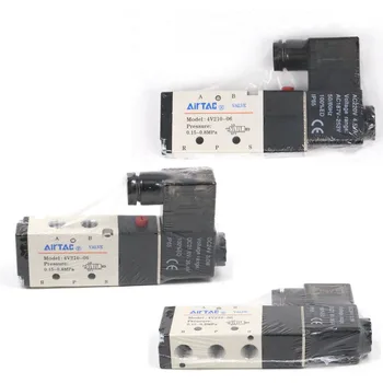 5/2 way pneumatic solenoid valve 4V210-06F DC12V 1/4" port air control valve 0.15~0.8Mpa
5/2 way pneumatic solenoid valve 4V210-06F DC12V 1/4" port air control valve 0.15~0.8Mpa