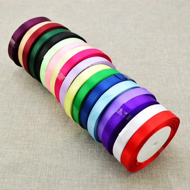 (25 yards/roll ) 12mm cheap Silk Satin Ribbon 22 Meters gift packing Christmas Wedding Party Festive Event Decoration Crafts
(25 yards/roll ) 12mm cheap Silk Satin Ribbon 22 Meters gift packing Christmas Wedding Party Festive Event Decoration Crafts