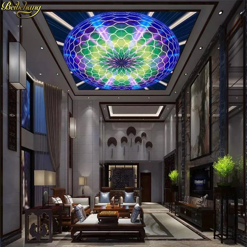 

beibehang custom KTV ball ceiling bar background wallpapers for living room decoration 3D flooring mural wallpaper for walls 3 d