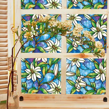 92cm x 50cm 3D Static Cling Frosted Floral Stained Glass Sticker Window Film Privacy 36''x20''
92cm x 50cm 3D Static Cling Frosted Floral Stained Glass Sticker Window Film Privacy 36''x20''