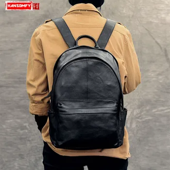Men's Genuine Leather Backpack High-grade Leather Retro Large Capacity Travel Backpack Laptop Shoulder Bags Computer 14 Inch Men
Men's Genuine Leather Backpack High-grade Leather Retro Large Capacity Travel Backpack Laptop Shoulder Bags Computer 14 Inch Men