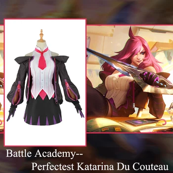 Anime! Game LOL Battle Academy Perfectest Katarina Du Couteau Uniform Cosplay Costume Halloween Suit For Women NEW Free Shipping
Anime! Game LOL Battle Academy Perfectest Katarina Du Couteau Uniform Cosplay Costume Halloween Suit For Women NEW Free Shipping