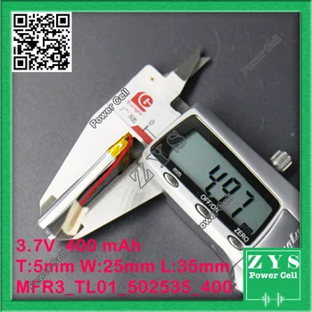 1 pcs. li-ion battery 3.7v 400mAh rechargeable battery 3.7 v 400 mah size: 5x25x35mm
1 pcs. li-ion battery 3.7v 400mAh rechargeable battery 3.7 v 400 mah size: 5x25x35mm