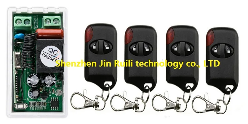AC220V 10A 1CH Wireless Remote Control Switch System 1*Receiver + 4*cat eye Transmitters for Appliances Gate Garage Door JRL-22
AC220V 10A 1CH Wireless Remote Control Switch System 1*Receiver + 4*cat eye Transmitters for Appliances Gate Garage Door JRL-22