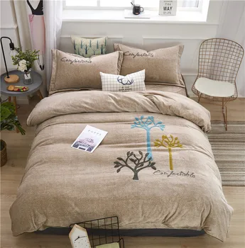 Bedding Set Gray flannel Linen Comforter Duvet Cover Bedspread Double Bed Sheet Queen King Adult Bedclothes
Bedding Set Gray flannel Linen Comforter Duvet Cover Bedspread Double Bed Sheet Queen King Adult Bedclothes