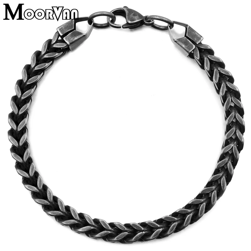 Moorvan 6mm width bracelets hip hop 316l stainless steel metal punk boy gift curb box chains for men,squared shape VB730
Moorvan 6mm width bracelets hip hop 316l stainless steel metal punk boy gift curb box chains for men,squared shape VB730