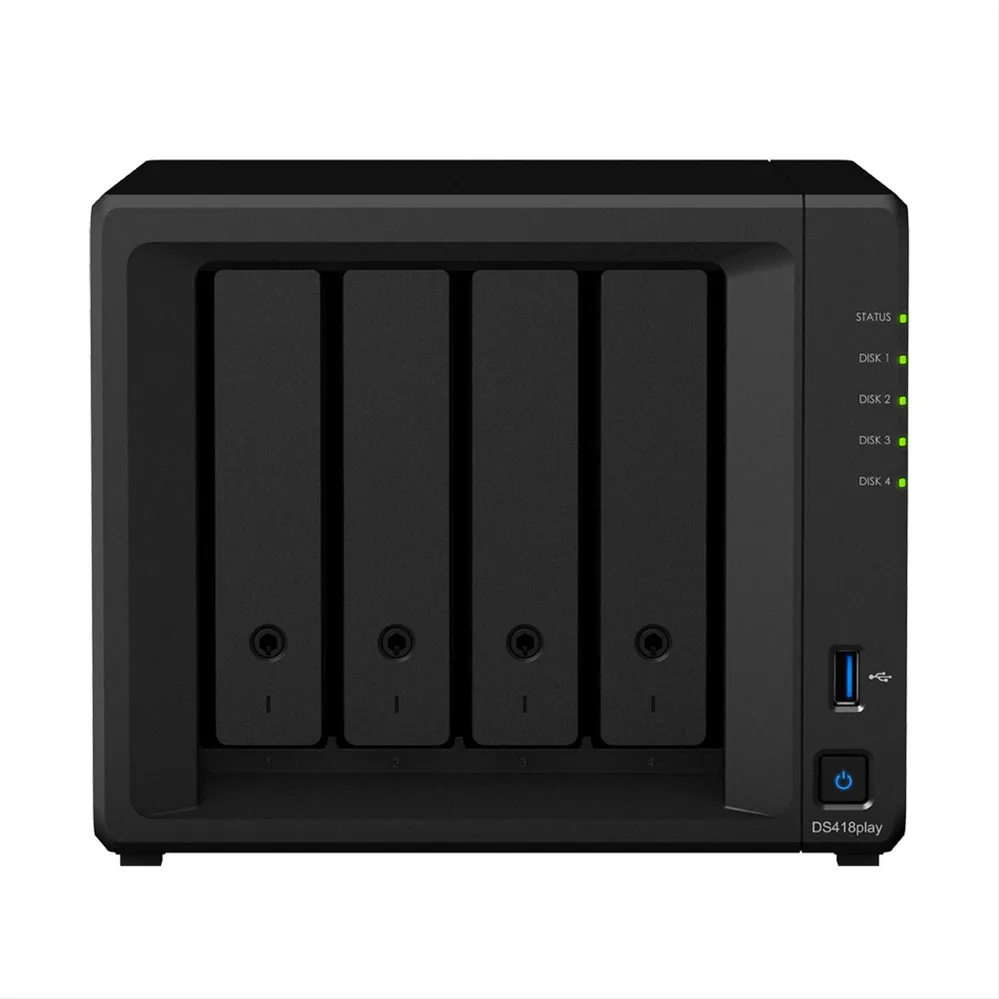 Synology DiskStation DS418play Nas Storage Server Disk Station 4-bay 2GB DDR3L Ideal 4-bay NAS Home Multimedia Center (Diskless)
Synology DiskStation DS418play Nas Storage Server Disk Station 4-bay 2GB DDR3L Ideal 4-bay NAS Home Multimedia Center (Diskless)
