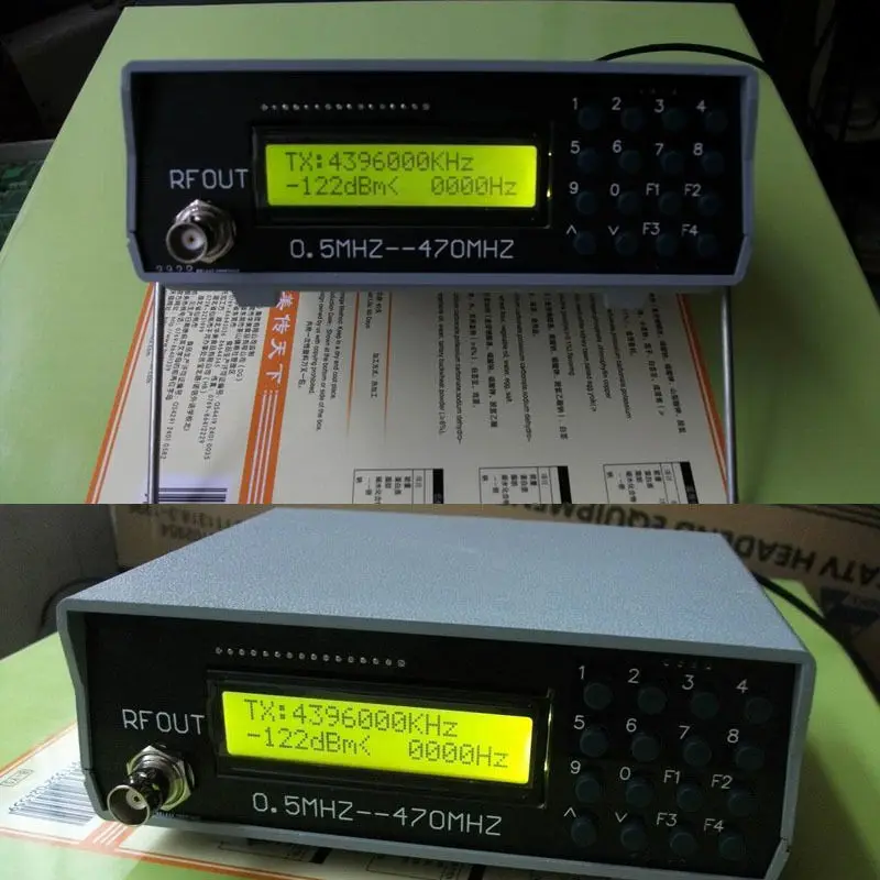 0.5Mhz-470Mhz RF Signal Generator Meter Tester For FM Radio walkie-talkie debug
0.5Mhz-470Mhz RF Signal Generator Meter Tester For FM Radio walkie-talkie debug