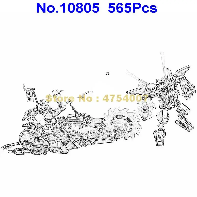 10805 565pcs ninja killow vs. samurai x mecha chopper robots bela building block 70642 Toy
10805 565pcs ninja killow vs. samurai x mecha chopper robots bela building block 70642 Toy