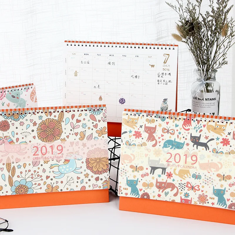 New 2019 Cartoon Animals Calendar Table Calendars Various Animal Desk Planner Calendar 2018,07~2019,12
New 2019 Cartoon Animals Calendar Table Calendars Various Animal Desk Planner Calendar 2018,07~2019,12