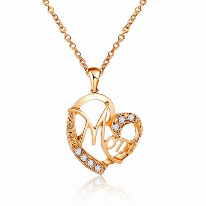 Exquisite Necklace for Women Mom Heart Shaped Crystal Alloy Metal Pendant Necklace Jewelry Birthday Mother's Day Gift X103
Exquisite Necklace for Women Mom Heart Shaped Crystal Alloy Metal Pendant Necklace Jewelry Birthday Mother's Day Gift X103