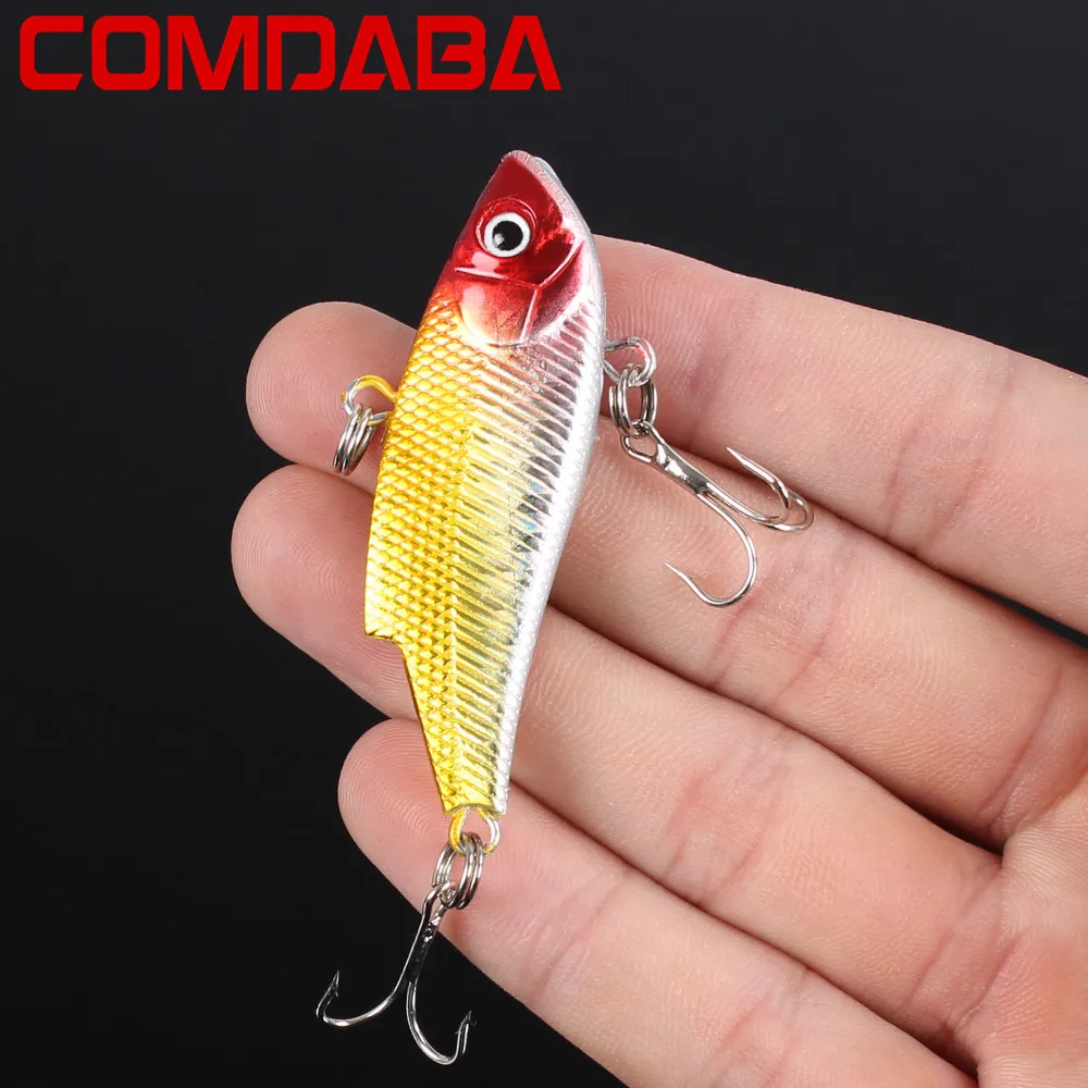 1PCS Metal VIB Fishing Wobblers 3D Eyes Bait Treble Hooks Fishing Lures 5.5cm 10g Good Quality Crankbait Fishing bait
1PCS Metal VIB Fishing Wobblers 3D Eyes Bait Treble Hooks Fishing Lures 5.5cm 10g Good Quality Crankbait Fishing bait
