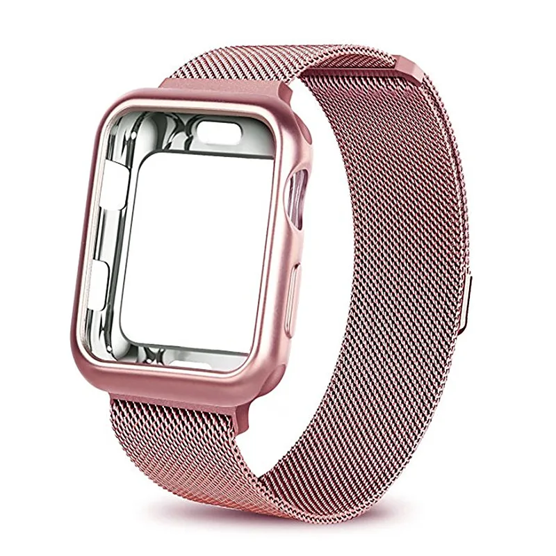 ASHEI Milanese Loop With Case Strap For Apple Watch Band Series 4 44mm 40mm Stainless Steel Mesh Bracelet For iWatch 4 3 2 1
ASHEI Milanese Loop With Case Strap For Apple Watch Band Series 4 44mm 40mm Stainless Steel Mesh Bracelet For iWatch 4 3 2 1