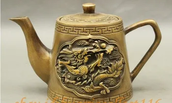 YM 320 Marked Chinese Bronze Auspicious Lucky Ball Water-Dragon Statue Teapots Wine Pot
YM 320 Marked Chinese Bronze Auspicious Lucky Ball Water-Dragon Statue Teapots Wine Pot