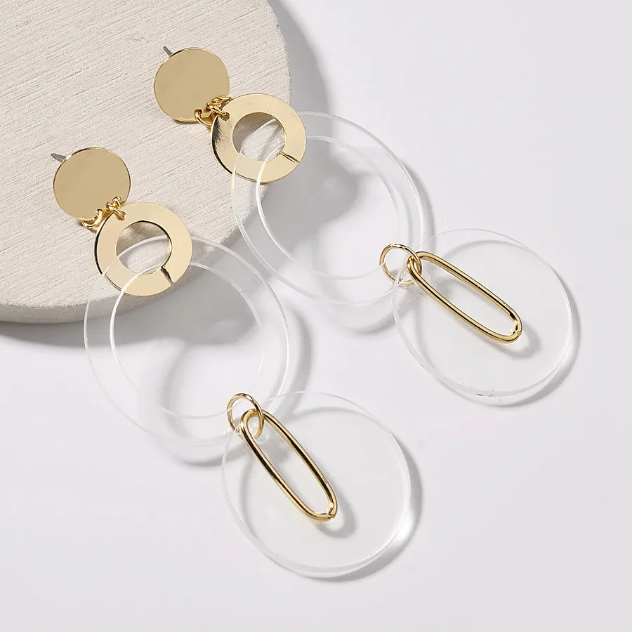 UJBOX 2018 Clear Round Acrylic & Alloy Earrings Women Long Statement Drop Earrings Female Summer Jewelry Gift E472
UJBOX 2018 Clear Round Acrylic & Alloy Earrings Women Long Statement Drop Earrings Female Summer Jewelry Gift E472