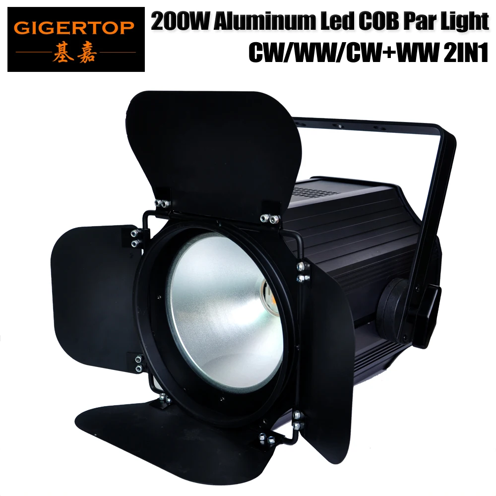 Gigertop TP-P67 200W Stage COB Led Par Light Aluminum Housing Profile Light 3200K Warm White/6500K Cold White/CW+WW 2IN1 CE ROHS
Gigertop TP-P67 200W Stage COB Led Par Light Aluminum Housing Profile Light 3200K Warm White/6500K Cold White/CW+WW 2IN1 CE ROHS