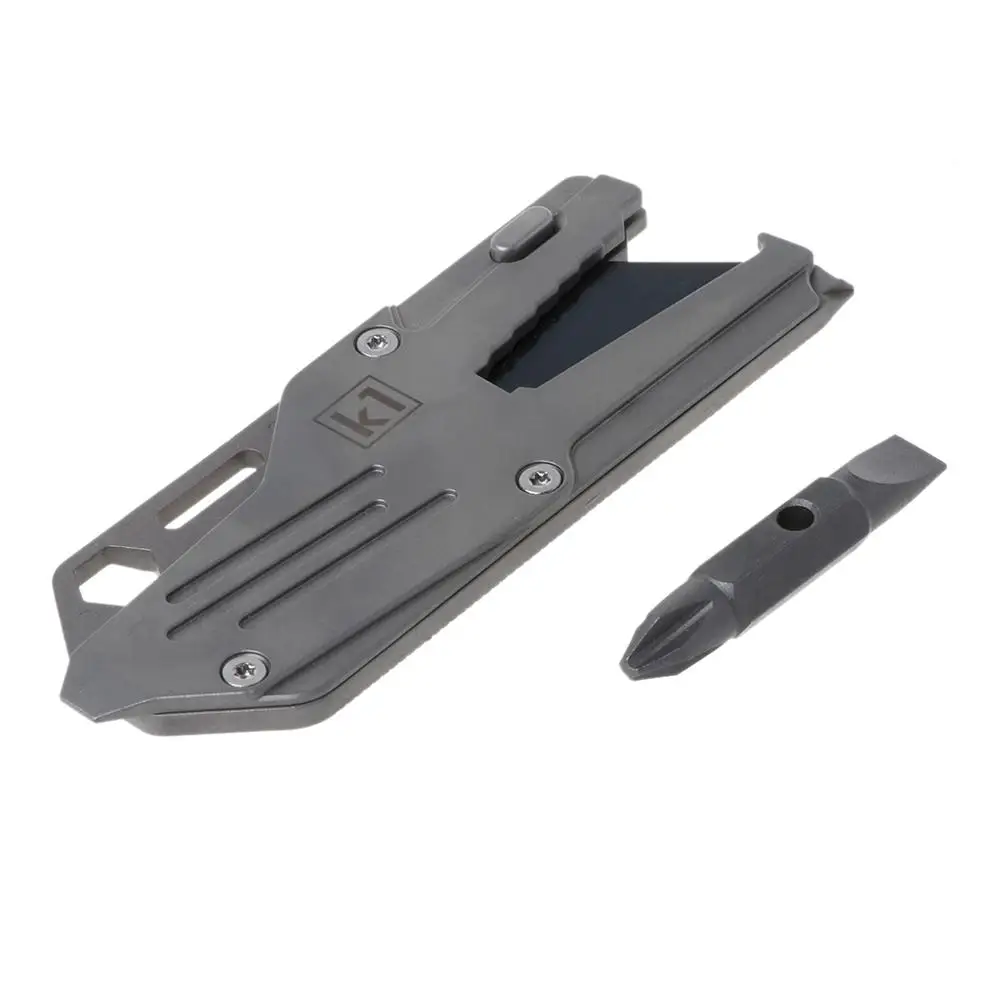 

6 In 1 EDC Gadget Outdoor Equipment Camping Keychain Supplies Bottle Opener Multi-Function Tools Wrench Multitool Accessories