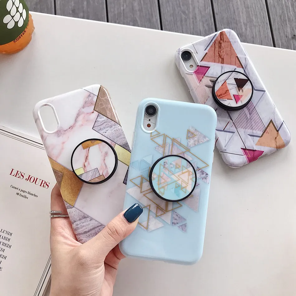 For iPhone 7 Plus XR X XS Max Case Glossy Mosaic Marble Folding Bracket Holder Cover For iPhone 8 6 6s Plus Soft TPU Coque
For iPhone 7 Plus XR X XS Max Case Glossy Mosaic Marble Folding Bracket Holder Cover For iPhone 8 6 6s Plus Soft TPU Coque