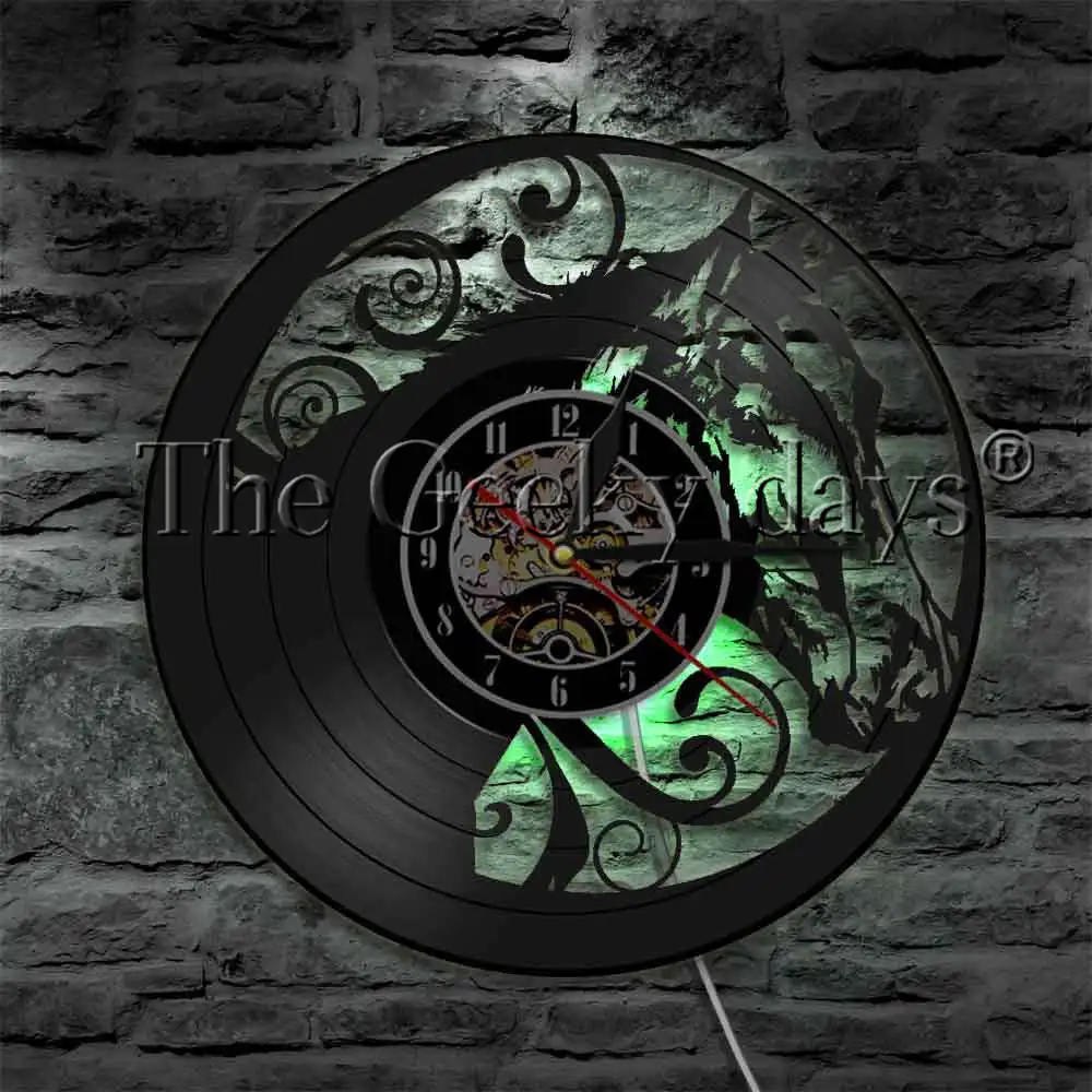 Floral Horse Head Designed Lamp Vinyl Record Wall Clock With LED illumination Wildlife Head Equestrian Bedside Wall Lamp
Floral Horse Head Designed Lamp Vinyl Record Wall Clock With LED illumination Wildlife Head Equestrian Bedside Wall Lamp