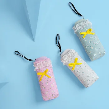 Super light mini Five-Folding lace Umbrella fashion black coating mobile phone sunny&rainy UV protection women flower parasol 
Super light mini Five-Folding lace Umbrella fashion black coating mobile phone sunny&rainy UV protection women flower parasol