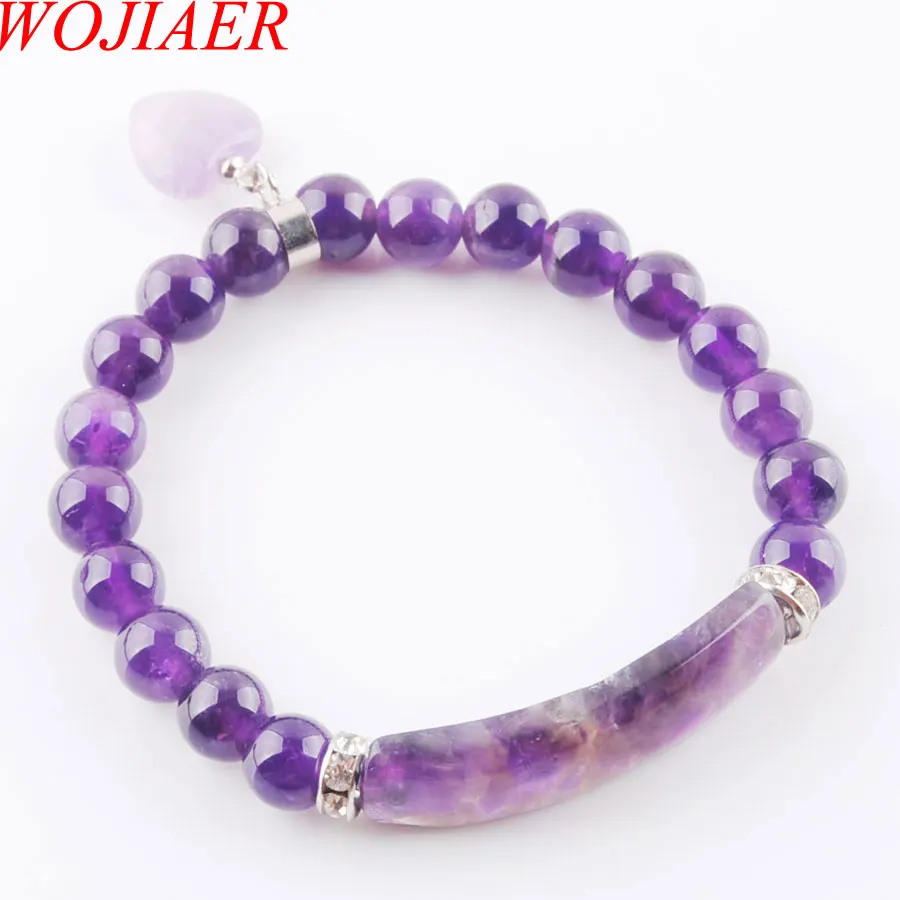 WOJIAER Natural Amethysts Gem Stone Heart Shape Silver-color Fitting Women Jewelry Love Gifts PK3340
WOJIAER Natural Amethysts Gem Stone Heart Shape Silver-color Fitting Women Jewelry Love Gifts PK3340