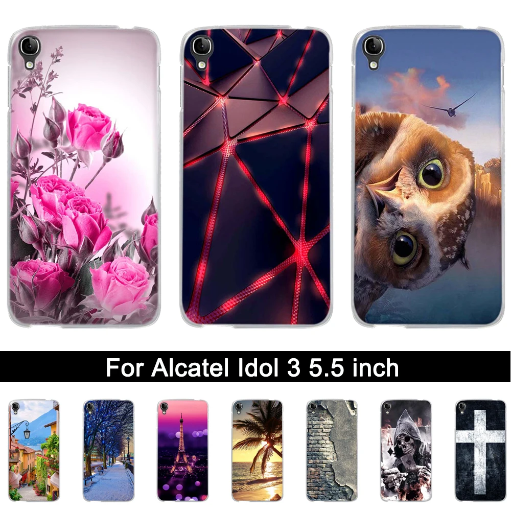 Soft Silicone Case For Alcatel One Touch Idol 3 5.5 inch Printing TPU Back Phone Cover For Alcatel Idol 3 6045 6045Y Shells Bags
Soft Silicone Case For Alcatel One Touch Idol 3 5.5 inch Printing TPU Back Phone Cover For Alcatel Idol 3 6045 6045Y Shells Bags