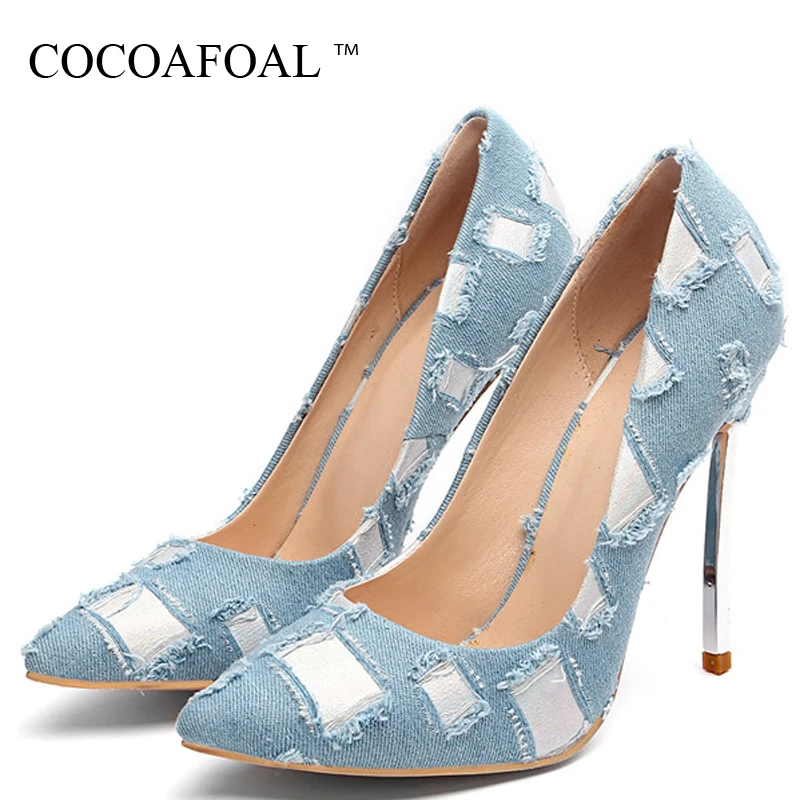 KEAIQIANJIN Sexy Denim Women's High Heels Shoes Woman Heel Shoes Plus Size Pointed Toe Wedding Party Pumps Stiletto Stripe Blue
KEAIQIANJIN Sexy Denim Women's High Heels Shoes Woman Heel Shoes Plus Size Pointed Toe Wedding Party Pumps Stiletto Stripe Blue