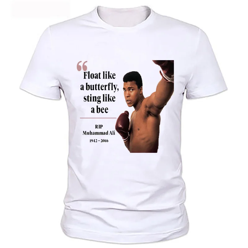 2018 New Darthworks Float Like a Butterfly Design Men T-shirt Short Sleeve Hipster Tops Mohammed Ali Printed t shirts Cool tee
2018 New Darthworks Float Like a Butterfly Design Men T-shirt Short Sleeve Hipster Tops Mohammed Ali Printed t shirts Cool tee