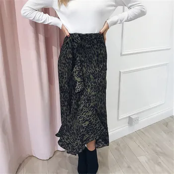 Womens Ladies Leopard Printed Skirt 2019 New Fashion RufflesVintage High Waist Wrap Over Asymmetric Skirt Sexy Long Maxi Skirts
Womens Ladies Leopard Printed Skirt 2019 New Fashion RufflesVintage High Waist Wrap Over Asymmetric Skirt Sexy Long Maxi Skirts