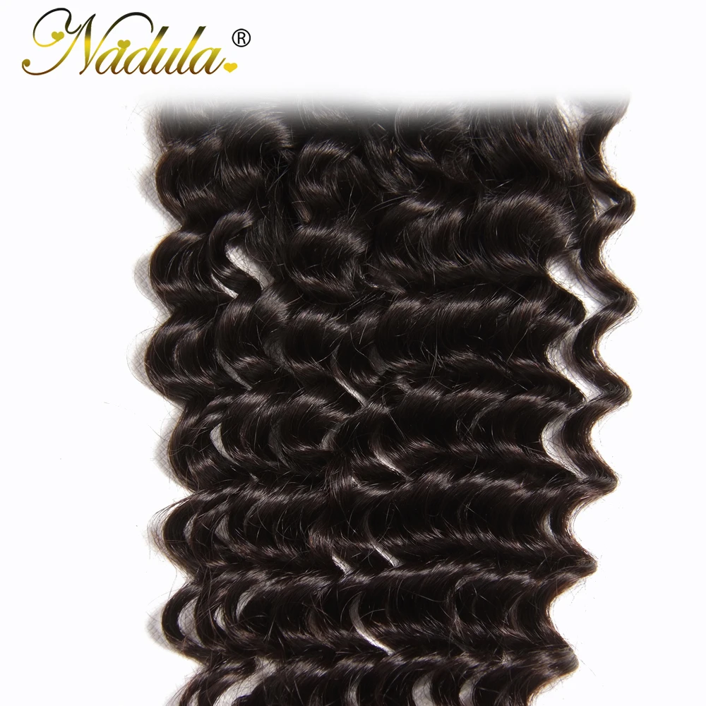 Малазийские волнистые пряди волос Nadula с застежкой 10 28 дюймов 100% натуральные