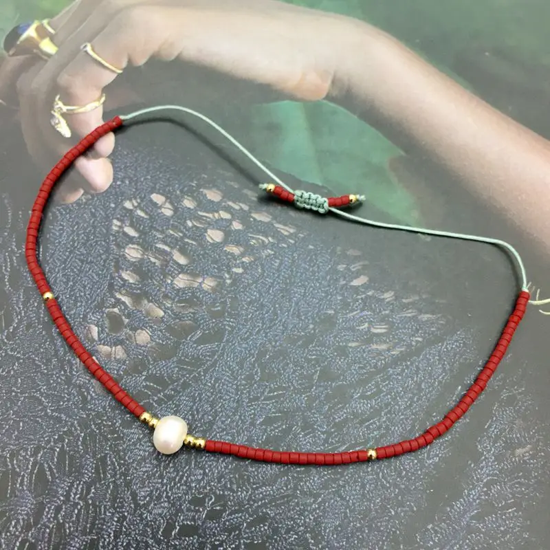 Lucky Red Miyuki Bracelets Single Pearl Beads Seed Crystal Bracelet For Women Handmade Colorful Adjustable Simple Jewelry Gift
Lucky Red Miyuki Bracelets Single Pearl Beads Seed Crystal Bracelet For Women Handmade Colorful Adjustable Simple Jewelry Gift