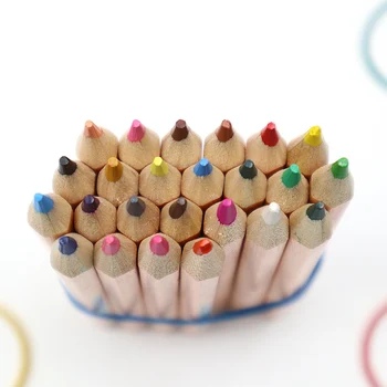 12-24Color Colored Pencil DIY Kawaii Wooden Color Pencil For Kid Art painting Mini Short Rod Color Pencils With Pencil Sharpener
12-24Color Colored Pencil DIY Kawaii Wooden Color Pencil For Kid Art painting Mini Short Rod Color Pencils With Pencil Sharpener