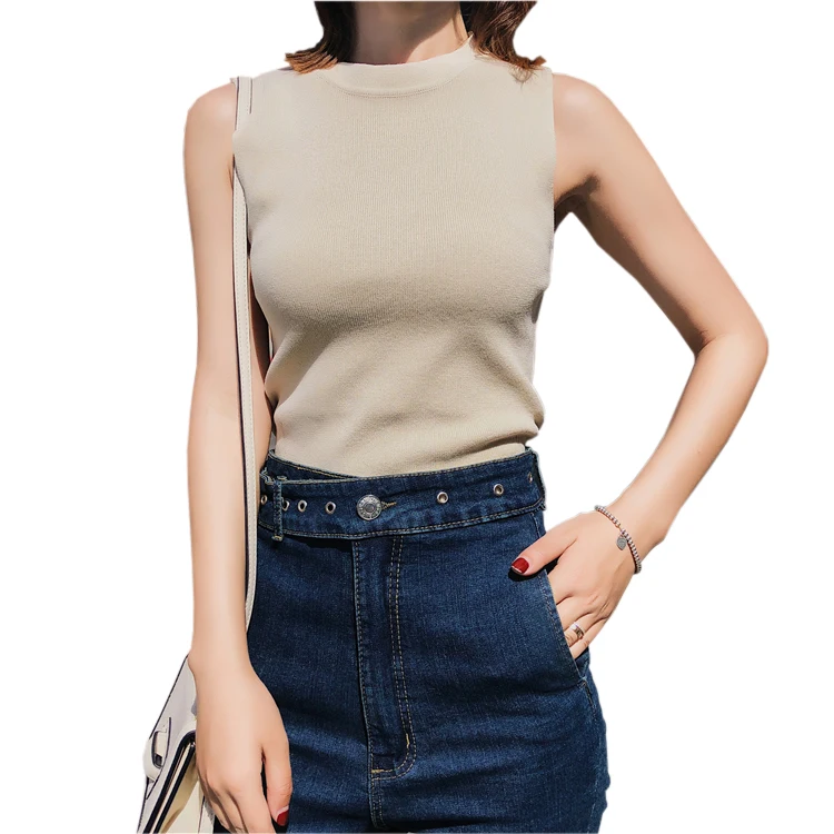 2019 Sexy Knitted Tank Top Summer Clothing For Women Sleeveless Sweater Vest Solid Yellow White Casual O-Neck Female Tanks Tops
2019 Sexy Knitted Tank Top Summer Clothing For Women Sleeveless Sweater Vest Solid Yellow White Casual O-Neck Female Tanks Tops