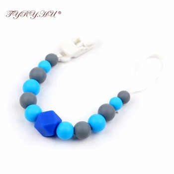 TYRY.HU Handmade Pacifier Clips BPA FREE Silicone Teether Beads For Nipple Holder Beaded Wooden Baby Pacifier Clip Chain
TYRY.HU Handmade Pacifier Clips BPA FREE Silicone Teether Beads For Nipple Holder Beaded Wooden Baby Pacifier Clip Chain