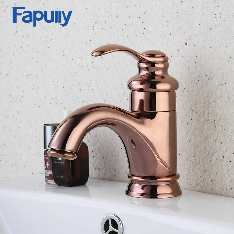 Fapully Basin Bathroom Sink Faucets Rose Gold Single Handle Single Hole Mini Hot And Cold Gold Faucet Mixer Tap 540-11R
Fapully Basin Bathroom Sink Faucets Rose Gold Single Handle Single Hole Mini Hot And Cold Gold Faucet Mixer Tap 540-11R