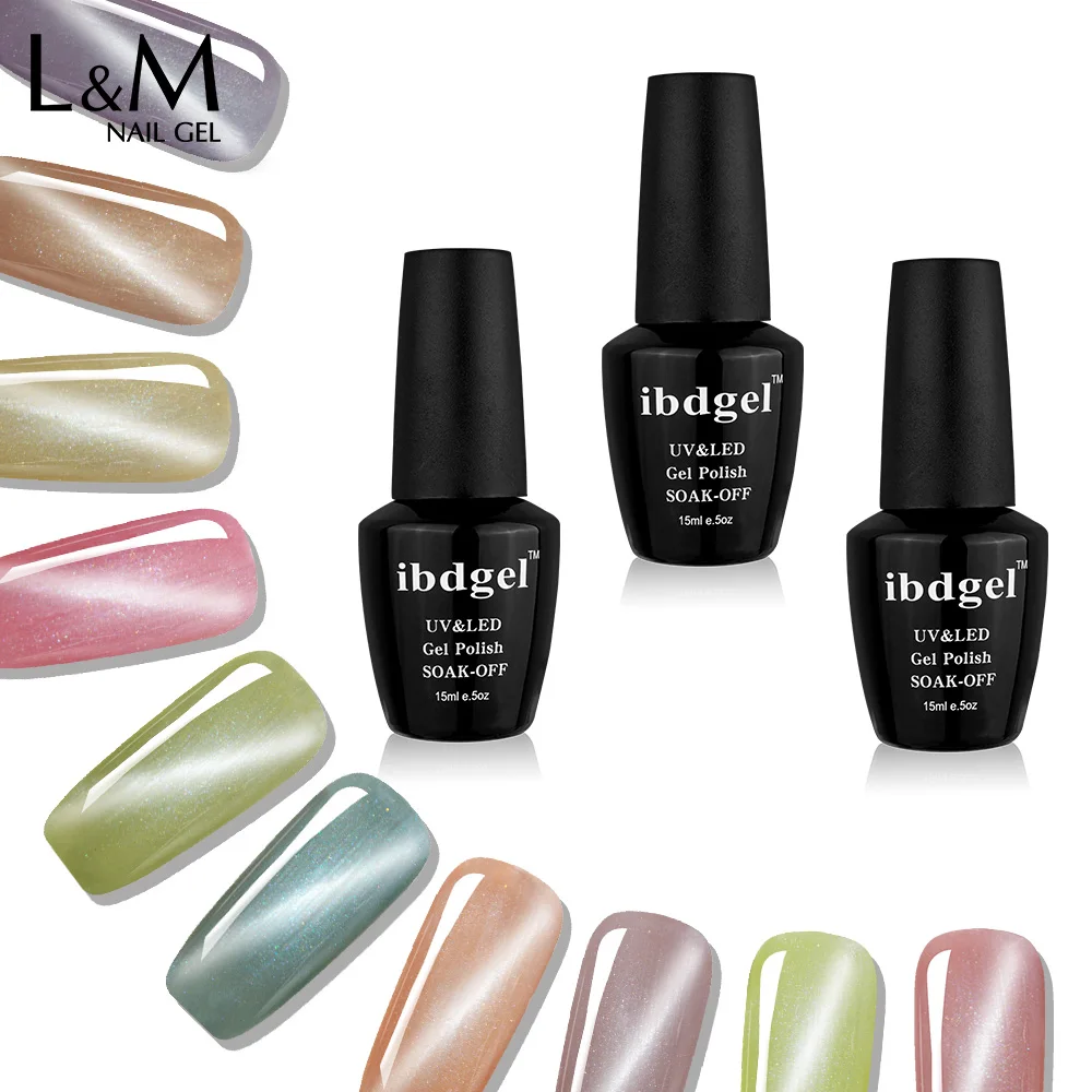 3 pcs/Lot ibdgel black Bottle Jade Cat Eyes nail Gel polish Magnet 15ml New Arrival UV Gel Long lasting Varnish for Manicure
3 pcs/Lot ibdgel black Bottle Jade Cat Eyes nail Gel polish Magnet 15ml New Arrival UV Gel Long lasting Varnish for Manicure