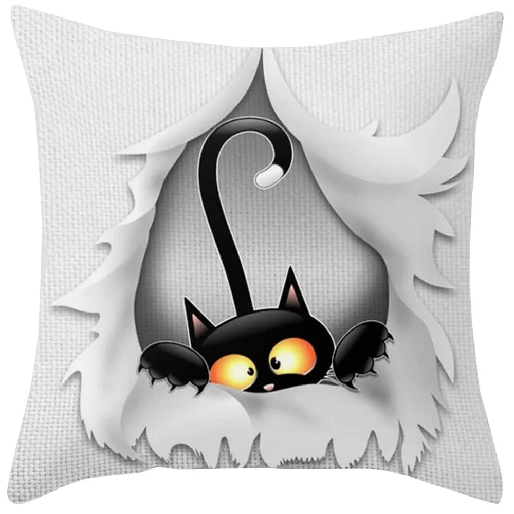 Black cat animal pattern Pillow Cases Fabrics printing Pillows case Pillows decoration for sofa seat Mattress covers Home Decor
Black cat animal pattern Pillow Cases Fabrics printing Pillows case Pillows decoration for sofa seat Mattress covers Home Decor