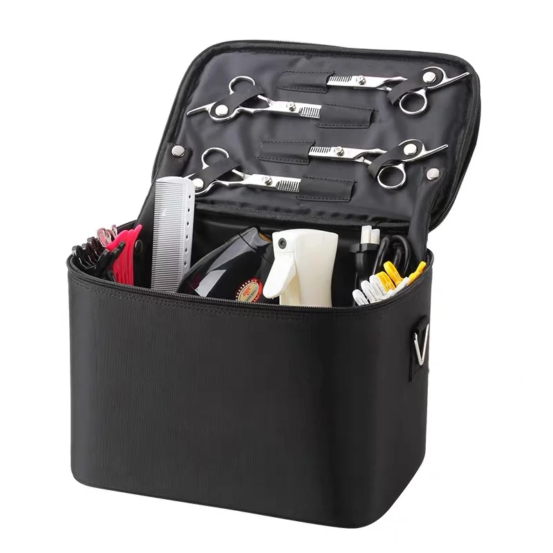 Barber Hair Styling Storage Case Large Space Comb Scissors Hairdressing Bag with Strip Hairdressing Tool Bag
Barber Hair Styling Storage Case Large Space Comb Scissors Hairdressing Bag with Strip Hairdressing Tool Bag