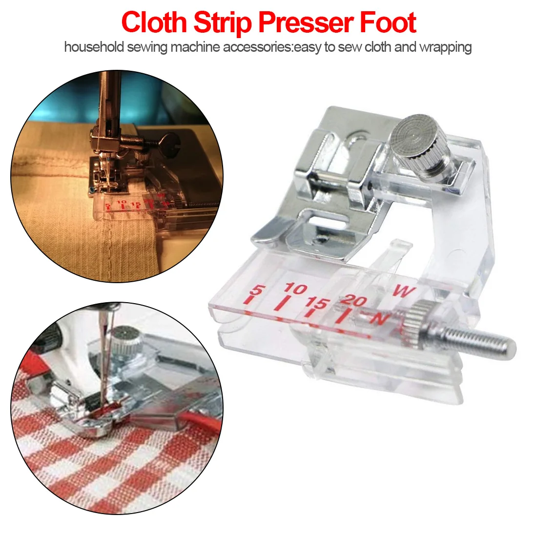 Home DIY Wrap Cloth Hemming Straight Stitch Adjustable Wrapped Cloth Strips Presser Foot Domestic Multi-function Sewing Machine
Home DIY Wrap Cloth Hemming Straight Stitch Adjustable Wrapped Cloth Strips Presser Foot Domestic Multi-function Sewing Machine